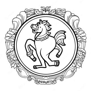 Ferrari Logo Coloring Page 640-507