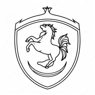 Ferrari Logo Coloring Page 640-508