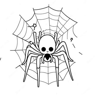 Halloween Spider Coloring Page 6410-5095