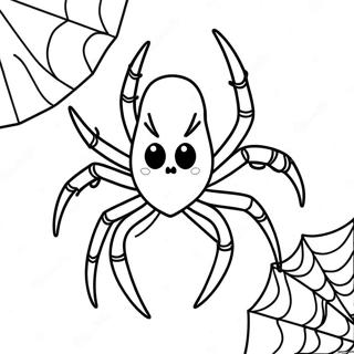 Halloween Spider Coloring Page 6410-5096