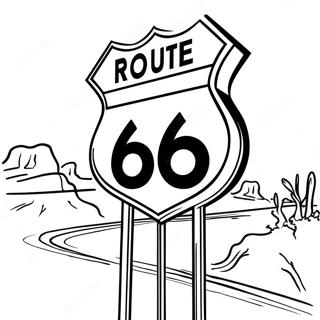 Route 66 Coloring Pages