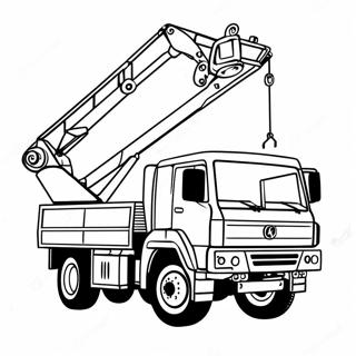 Crane Truck Coloring Pages