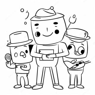 Big Block Singsong Characters Coloring Page 64183-50787