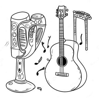 Big Block Singsong Musical Instruments Coloring Page 64184-50793