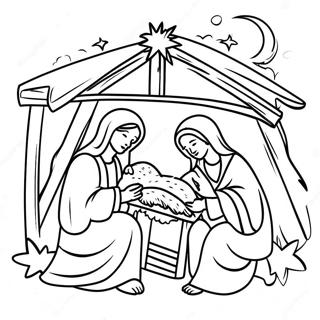 Happy Birthday Jesus Coloring Pages