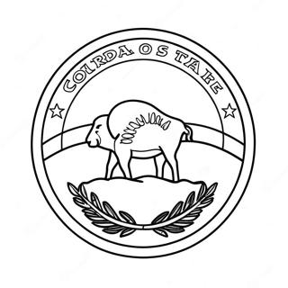 Colorado State Flag Coloring Page 64213-50807