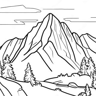 Majestic Rocky Mountains Coloring Page 64214-50859