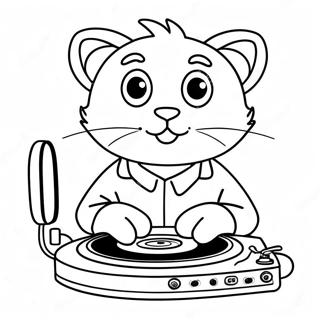 Dj Catnip Coloring Page 64223-50865