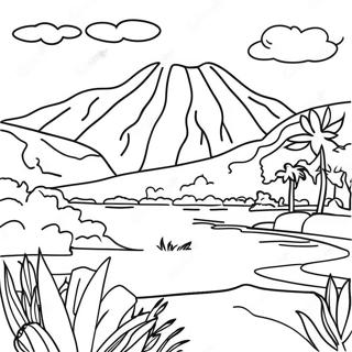 Colorful Bolivia Landscape Coloring Page 64244-50853