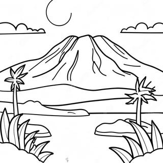 Colorful Bolivia Landscape Coloring Page 64244-50854