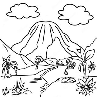 Colorful Bolivia Landscape Coloring Page 64244-50855