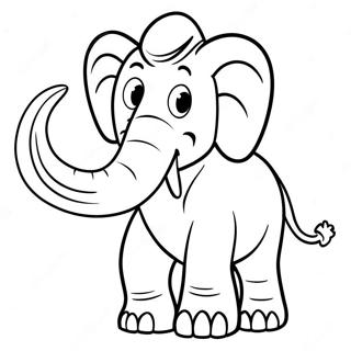 Manny The Mammoth Coloring Page 64254-50838