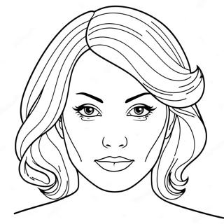 Blank Face Template Coloring Page 64263-50841