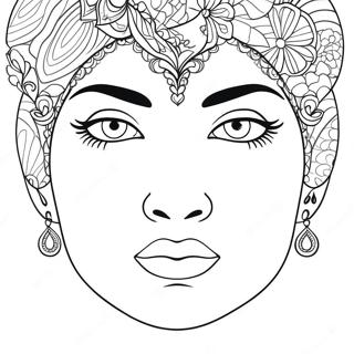 Blank Face Template Coloring Page 64263-50842