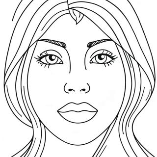 Blank Face Template Coloring Page 64263-50844