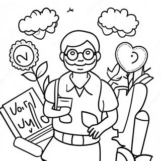 World Teachers Day Coloring Page 64293-50880