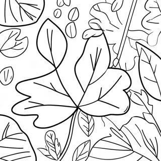 Adorable Autumn Leaves Coloring Page 64374-50946