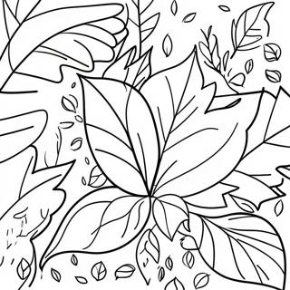 Adorable Autumn Leaves Coloring Page 64374-50948