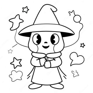 Ralsei With Magical Powers Coloring Page 64394-50970