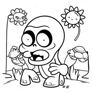 Plants Vs Zombies 2 Coloring Page 64403-50962