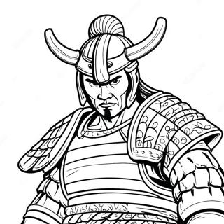 Samurai Warrior Coloring Page 6440-5121