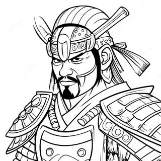 Samurai Warrior Coloring Page 6440-5123