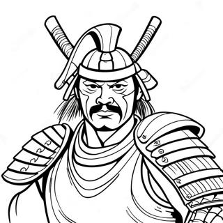 Samurai Warrior Coloring Page 6440-5124