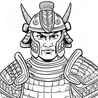 Traditional Samurai Armor Coloring Page 6441-5161