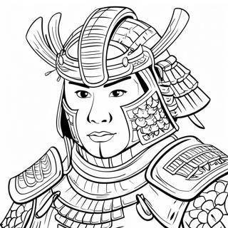 Traditional Samurai Armor Coloring Page 6441-5162