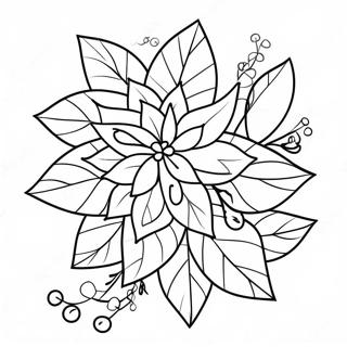 Christmas Poinsettia Coloring Page 64423-50979