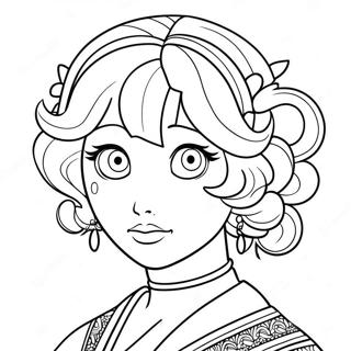 Mina Ashido Coloring Page 64443-51012