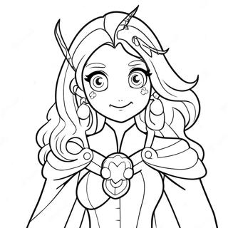 Mina Ashido In Hero Costume Coloring Page 64444-50999