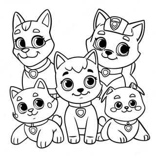 Paw Patrol Cat Pack Coloring Page 64453-51016