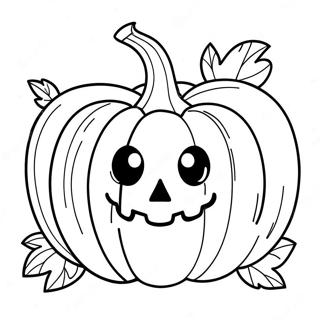 Easy Halloween Pumpkin Coloring Page 64493-51034