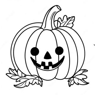 Easy Halloween Pumpkin Coloring Page 64493-51035