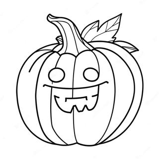 Easy Halloween Pumpkin Coloring Page 64493-51036