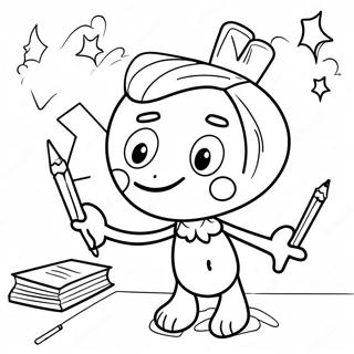 Fun 3rd Grade Classroom Coloring Page 6451-5141