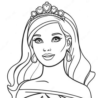 Barbie Princess Coloring Page 64523-51062