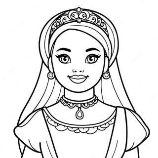 Barbie Princess Coloring Page 64523-51063