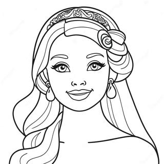 Barbie Princess Coloring Page 64523-51064