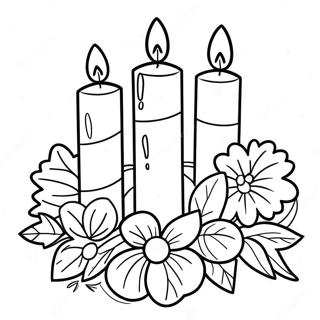 Advent Wreath Coloring Pages