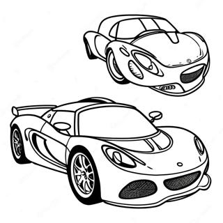 Sporty Lotus Car Coloring Page 64544-51077