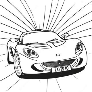 Sporty Lotus Car Coloring Page 64544-51080