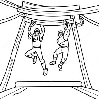 American Ninja Warrior Coloring Pages