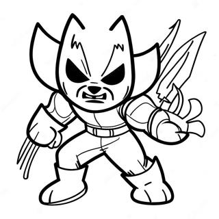 Adventurous Wolverine Kid Coloring Page 64594-51112