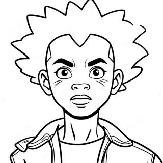 Page À Colorier Des Boondocks 6460-5137