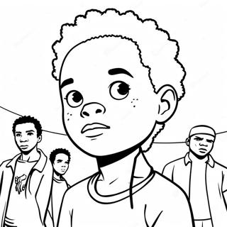 Page À Colorier Des Boondocks 6460-5138