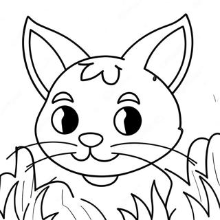 Halloween Black Cat Coloring Page 64623-51151