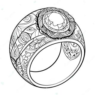 Simple Ring Coloring Page 64663-51188