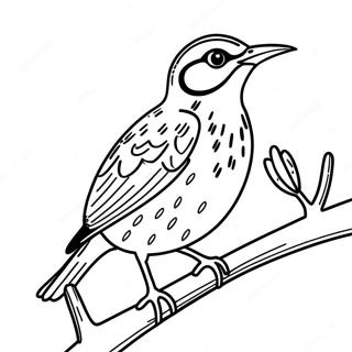 Western Meadowlark Singing Coloring Page 64683-51202